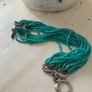 Coldwater Creek Jewelry - Turquoise and sterling cascade bracelet Coldwater Creek Jewelry - Turquoise and sterling cascade bracelet